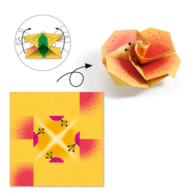 Origami tropical animals