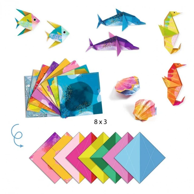Origami sea creatures