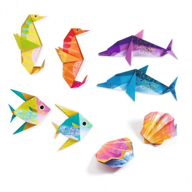 Origami sea creatures