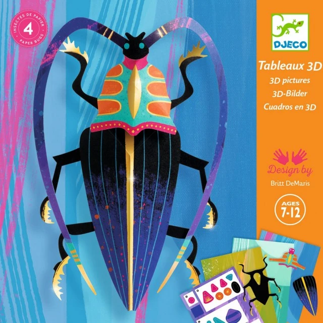 Make paper 3D insects
