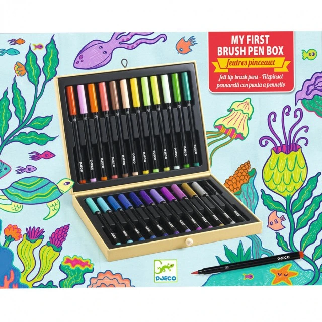 Box with markers brush 24 colors
