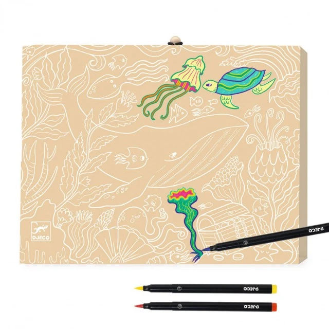 Box with markers brush 24 colors