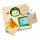 A wooden puzzle unlocked the lock