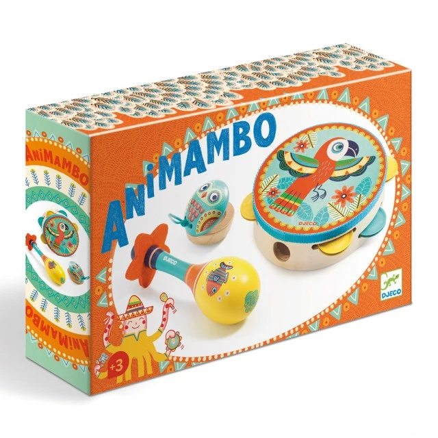 Детски дървени музикални инструменти Animambo - Djeco