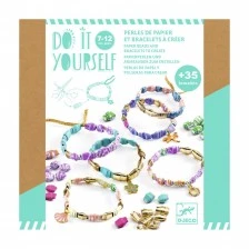 Set of DIY bracelets stylish and gold