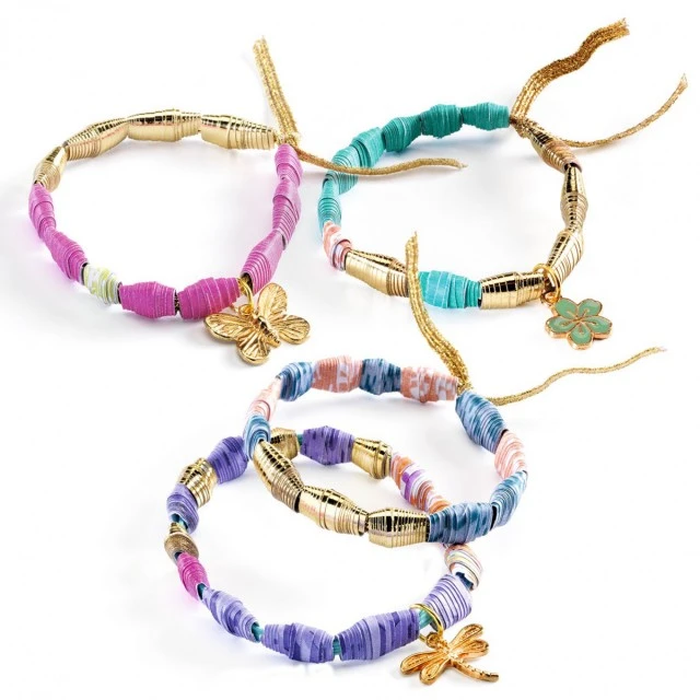 Set of DIY bracelets stylish and gold