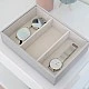 Deep jewelry box 3 sections Color gray