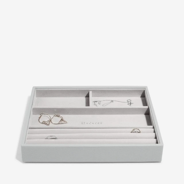 Jewelry box 4 sections Color gray