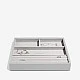 Jewelry box 4 sections Color gray