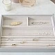 Jewelry box 4 sections Color gray