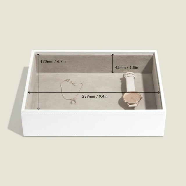 Deep jewelry box Color white