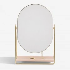 Mirror with jewelry stand Color light pink