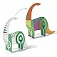 Assemble, color and play dinosaur set