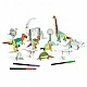Assemble, color and play dinosaur set