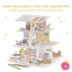 Build, color and play doll house set