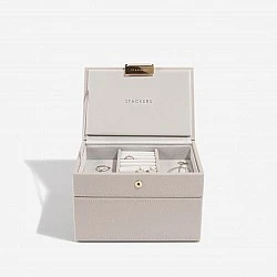 Mini jewelry box 2pcs. Beige color