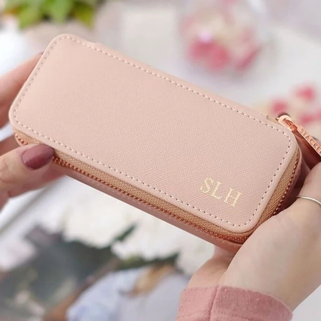Travel Jewelry Box Color Light Pink