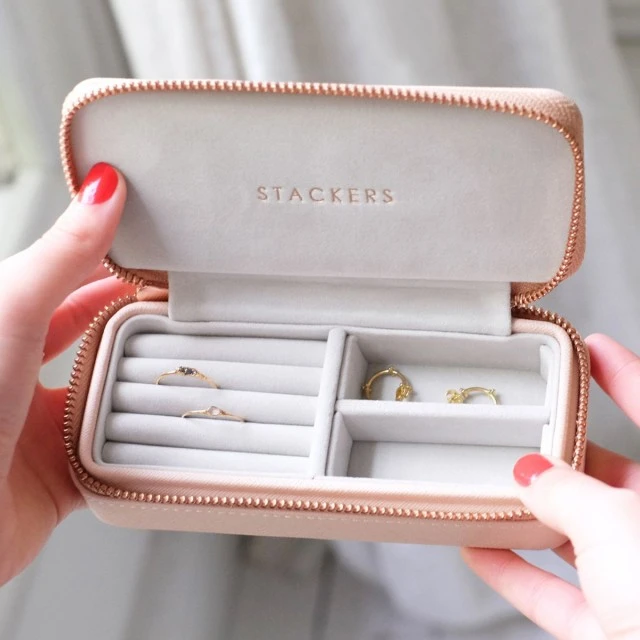 Travel Jewelry Box Color Light Pink