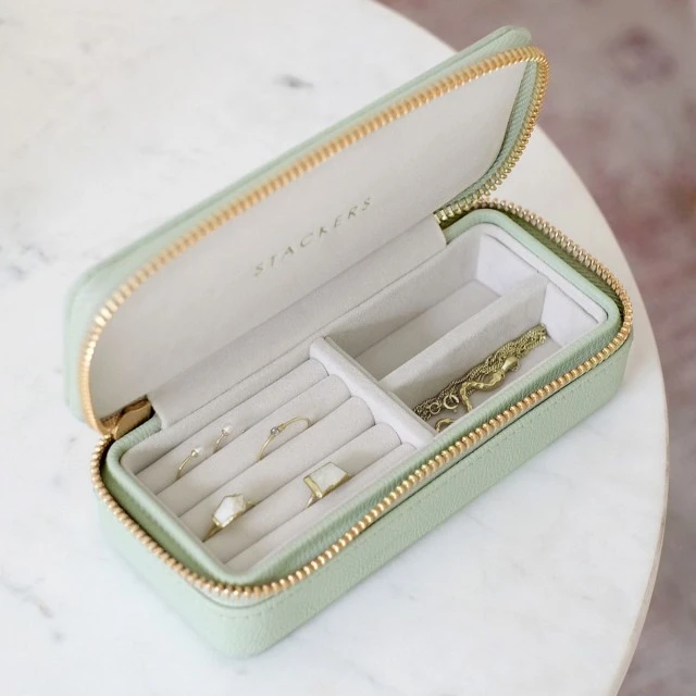 Travel Jewelry Box Color Green