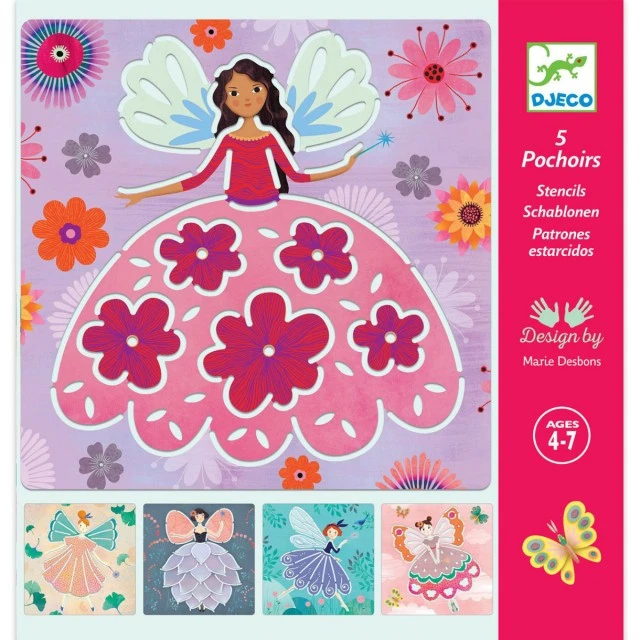 Templates for drawing fairies