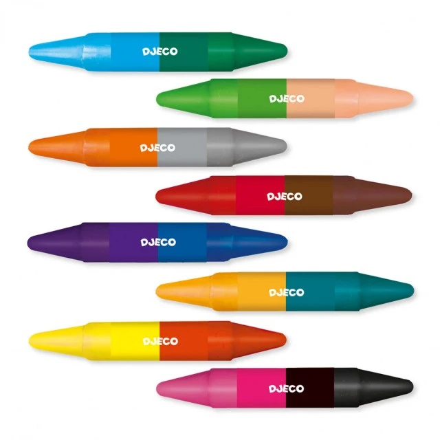 Double-sided crayons