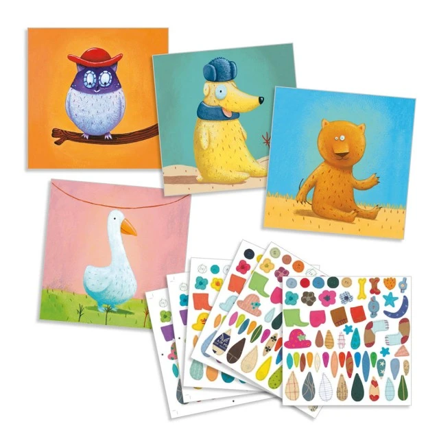Creative animal sticker set