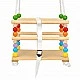 Children's Wooden Swing GINGER HOME with Belt and Sideboards – up to 70 kg, 30×30 cm