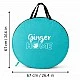 Детска Pop-Up Палатка за Игра GINGER HOME с UV Защита 50+ – Кръгла, Лека и Сгъваема, за Плаж и Градина, 150×150×90 см