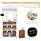 Wooden Children's Store and Theater 2 in 1 GINGER HOME, for Role Playing, with Cash Register, POS Terminal and Scanner with Sound, Toys and Accessories, 45x24x97.5 cm, for Children Over 3 Years Old