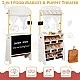 Wooden Children's Store and Theater 2 in 1 GINGER HOME, for Role Playing, with Cash Register, POS Terminal and Scanner with Sound, Toys and Accessories, 45x24x97.5 cm, for Children Over 3 Years Old