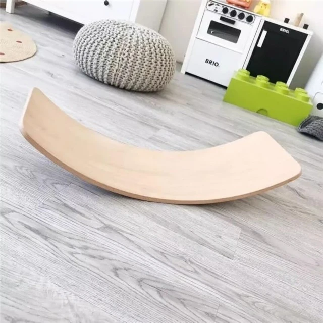 Ginger Home Wooden Balance Board – Safe Toy for Children, 82x30x15 cm