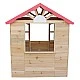 Children's wooden outdoor playhouse GINGER HOME - for yard and garden, 115×102×129 cm