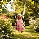 Children's Wooden Swing GINGER HOME with Belt and Sideboards – up to 70 kg, 30×30 cm