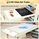 GINGER HOME 3-in-1 Children's Active Table with 2 Chairs, Sensory Sand and Water Table, White and Black Board, Shelf and Organizer, 107x49x78 cm