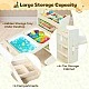 GINGER HOME 3-in-1 Children's Active Table with 2 Chairs, Sensory Sand and Water Table, White and Black Board, Shelf and Organizer, 107x49x78 cm
