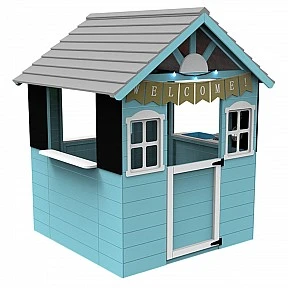 Детска дървена къща за игра GINGER HOME с кухня – 110×103×137 см