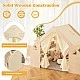 Детска Дървена Къща за Игра 6 в 1 GINGER HOME – Стол, Маса, Черна Дъска, Органайзер, Тента и Мека Подложка