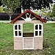 Children's wooden outdoor playhouse GINGER HOME - for yard and garden, 115×102×129 cm