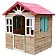 Children's wooden outdoor playhouse GINGER HOME - for yard and garden, 115×102×129 cm