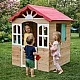 Children's wooden outdoor playhouse GINGER HOME - for yard and garden, 115×102×129 cm