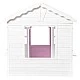 Children's Wooden Playhouse GINGER HOME – Garden House with Windows and Pots, White, 123×106×125 cm