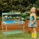 Детска Кухня от Дърво, за Игра на Открито, Двора, Градината, Подарък за Деца от 3 до 8 години