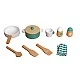 Children's Wooden Kitchen GINGER HOME with Electronic Hotplates with Lights and Sounds, 91x31x90 cm