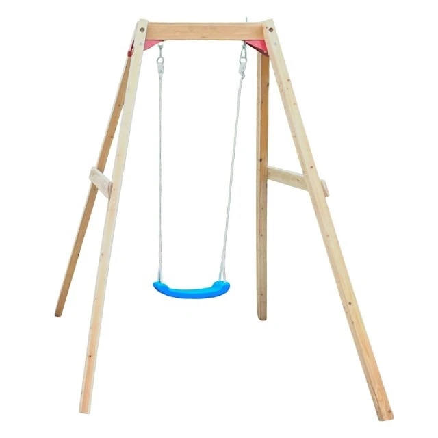 Children's Wooden Swing GINGER HOME, 156x200x201 cm, Safe Outdoor Play