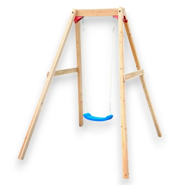 Children's Wooden Swing GINGER HOME, 156x200x201 cm, Safe Outdoor Play