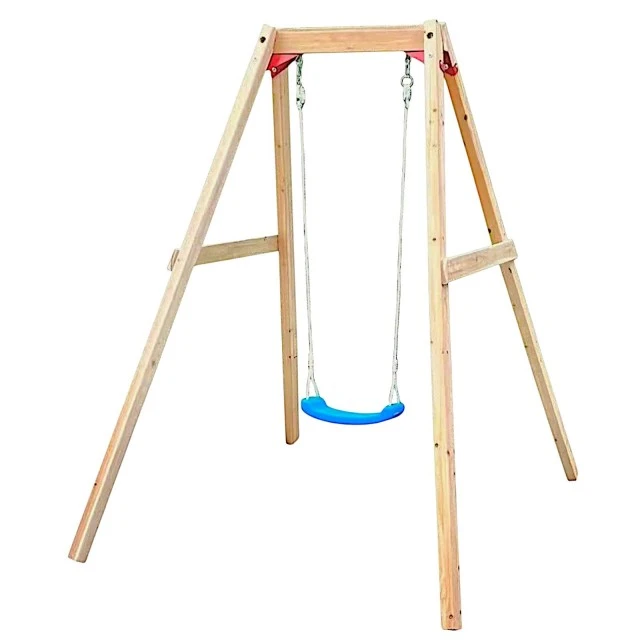 Children's Wooden Swing GINGER HOME, 156x200x201 cm, Safe Outdoor Play
