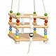 Children's Wooden Swing GINGER HOME with Belt and Sideboards – up to 70 kg, 30×30 cm