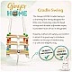 Children's Wooden Swing GINGER HOME with Belt and Sideboards – up to 70 kg, 30×30 cm