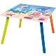 GINGER HOME Children's Wooden Table and Chairs with Sea Animals - Set for Drawing, Playing, Learning and Eating