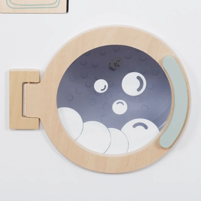 Children’s Wooden Washing Machine 3 in 1 with Sink with Running Water and Dryer GINGER HOME, 86×32×90 cm